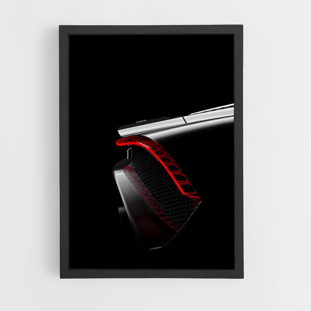 Poster La Voiture Mystérieuse – affiche Bugatti (vue 2)